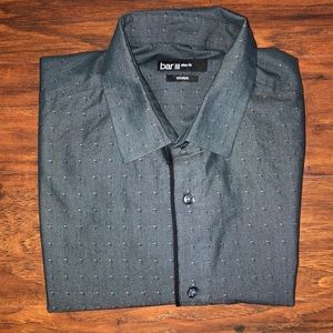 Bar III Slim Fit Stretch Dress Shirt Black